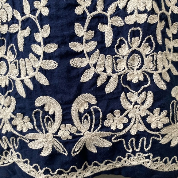 Off shoulder smocked boho embroidered top - Picture 4 of 4